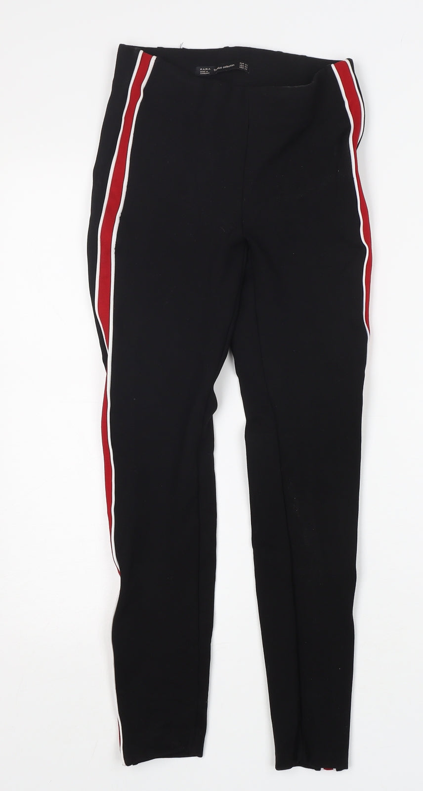 Zara Womens Black  Viscose Capri Leggings Size XS L26 in