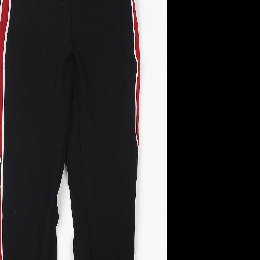 Zara Womens Black  Viscose Capri Leggings Size XS L26 in