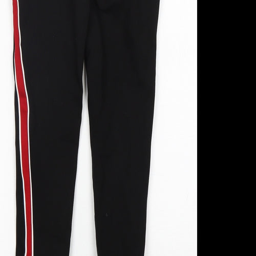 Zara Womens Black  Viscose Capri Leggings Size XS L26 in