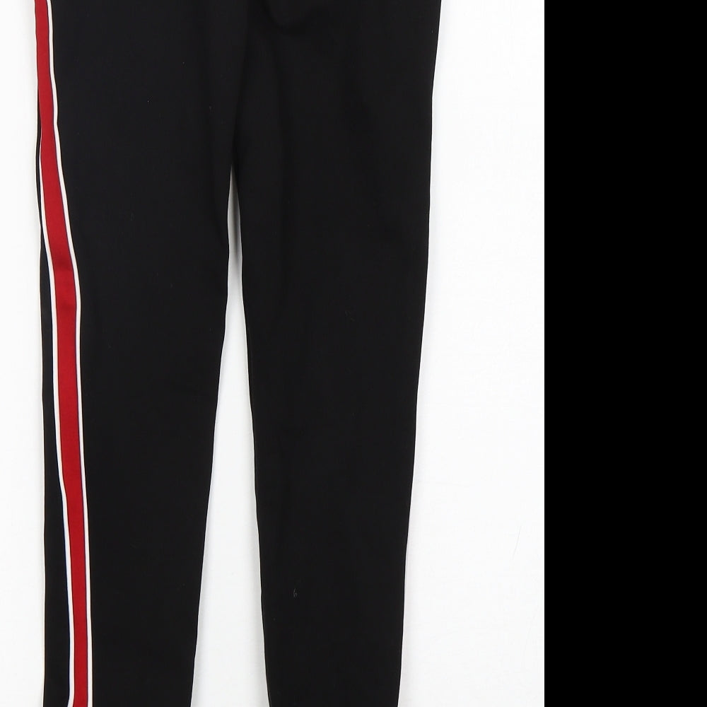 Zara Womens Black  Viscose Capri Leggings Size XS L26 in