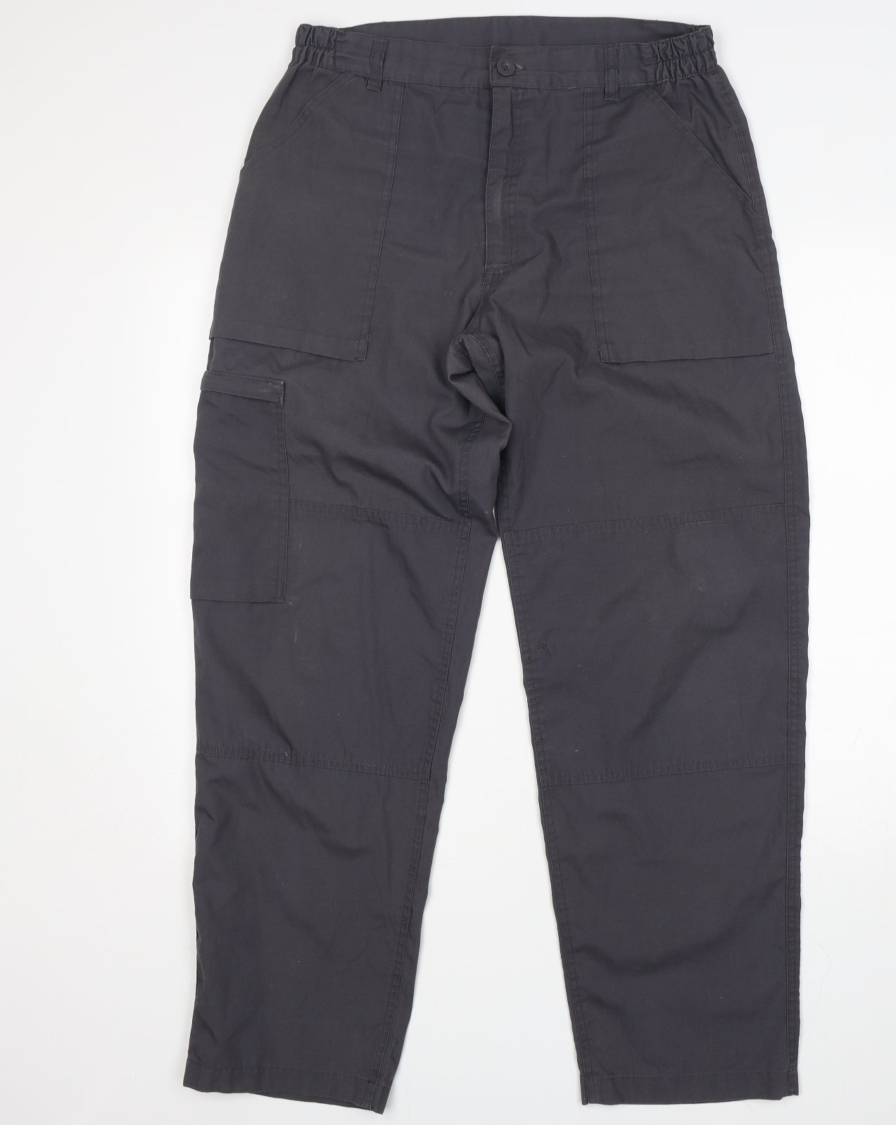 Regatta Mens Grey  Cotton Cargo Trousers Size 32 L30 in Regular