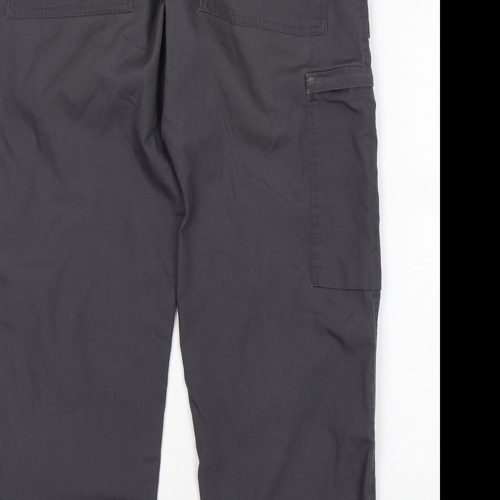 Regatta Mens Grey  Cotton Cargo Trousers Size 32 L30 in Regular