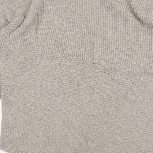 Espirit Womens Beige Round Neck  Polyamide Pullover Jumper Size M