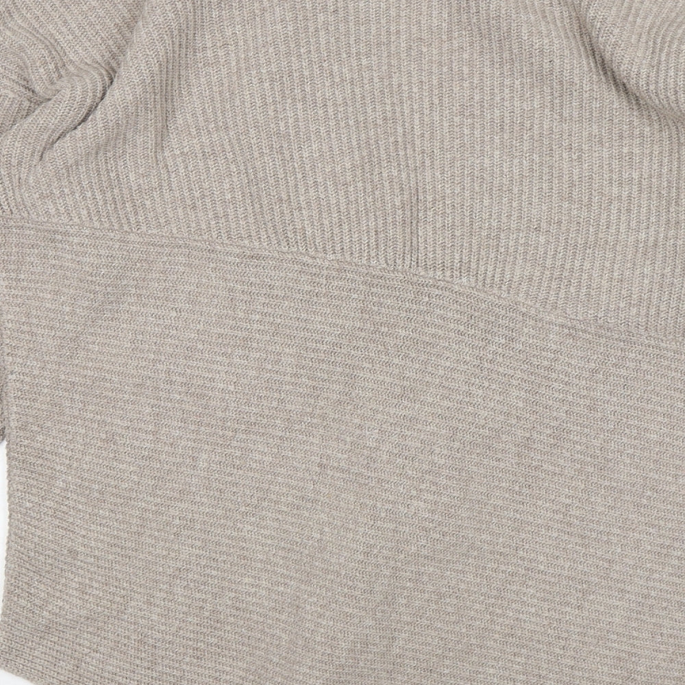 Espirit Womens Beige Round Neck  Polyamide Pullover Jumper Size M