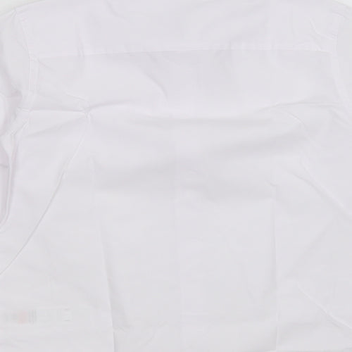 F&F Boys White  Polyester Basic Button-Up Size 8-9 Years Collared Button