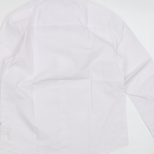 F&F Boys White  Polyester Basic Button-Up Size 8-9 Years Collared Button - school