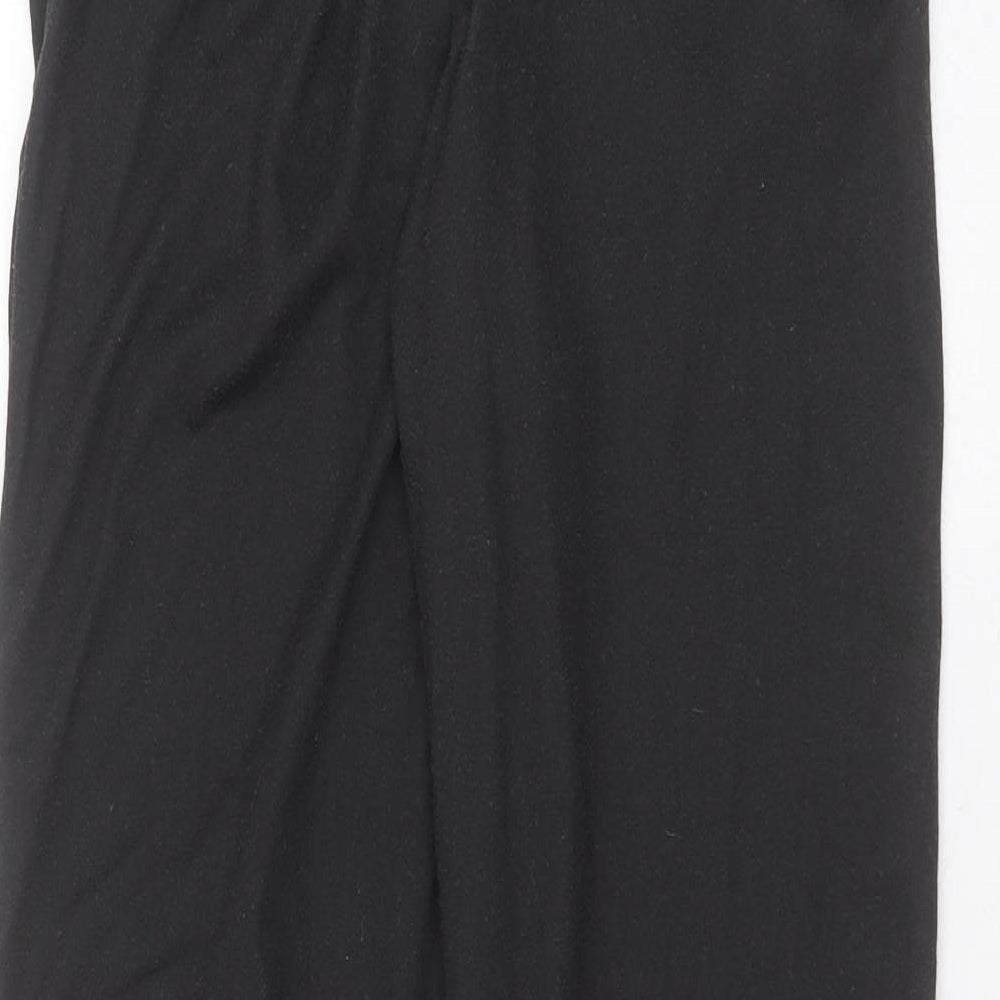 SheIn Girls Black  Polyester Jogger Trousers Size 11-12 Years  Regular  - flame detail
