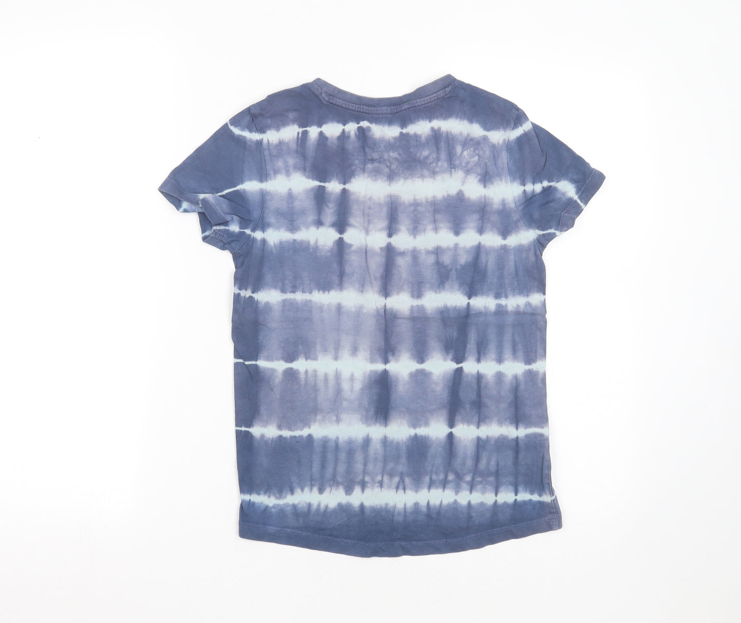 Nutmeg Boys Blue  Cotton Basic T-Shirt Size 10-11 Years Round Neck  - tie dye