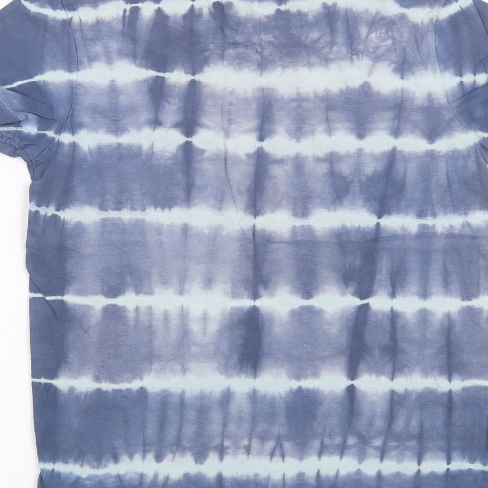 Nutmeg Boys Blue  Cotton Basic T-Shirt Size 10-11 Years Round Neck  - tie dye