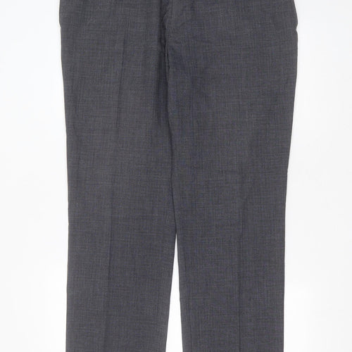 NEXT Mens Blue  Polyester Blend Trousers  Size 38 in L31 in Regular Zip