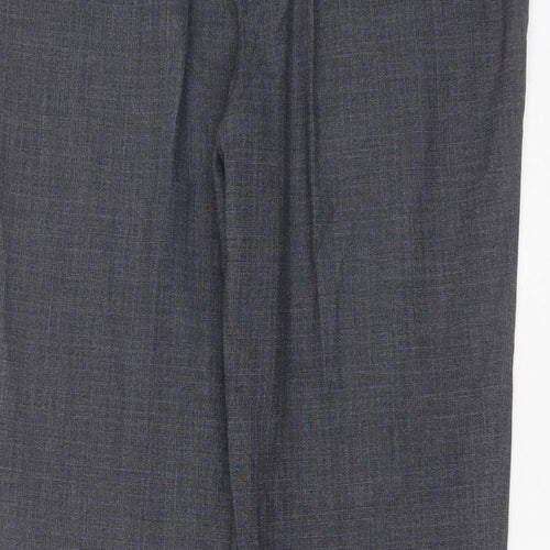 NEXT Mens Blue  Polyester Blend Trousers  Size 38 in L31 in Regular Zip