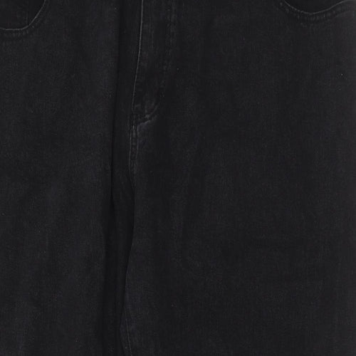 SheIn Womens Grey  Cotton Mom Jeans Size 4XL L26 in Regular Zip