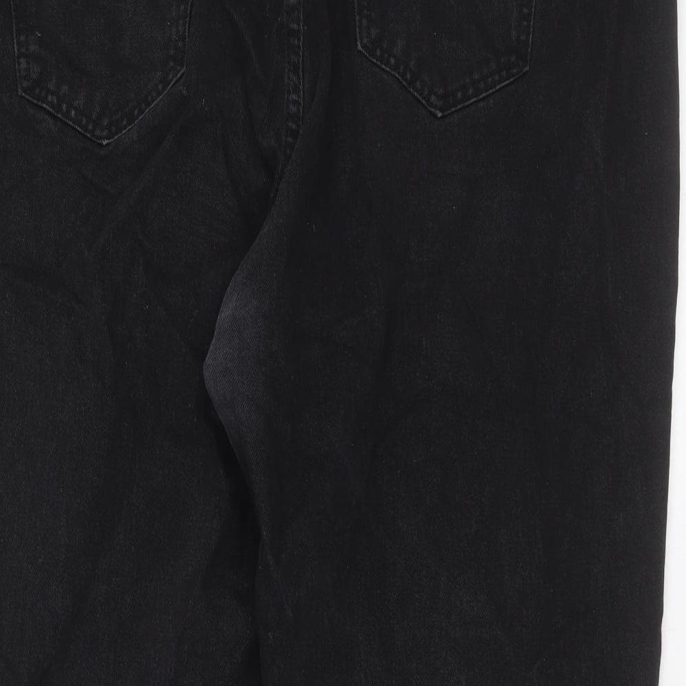 SheIn Womens Grey  Cotton Mom Jeans Size 4XL L26 in Regular Zip