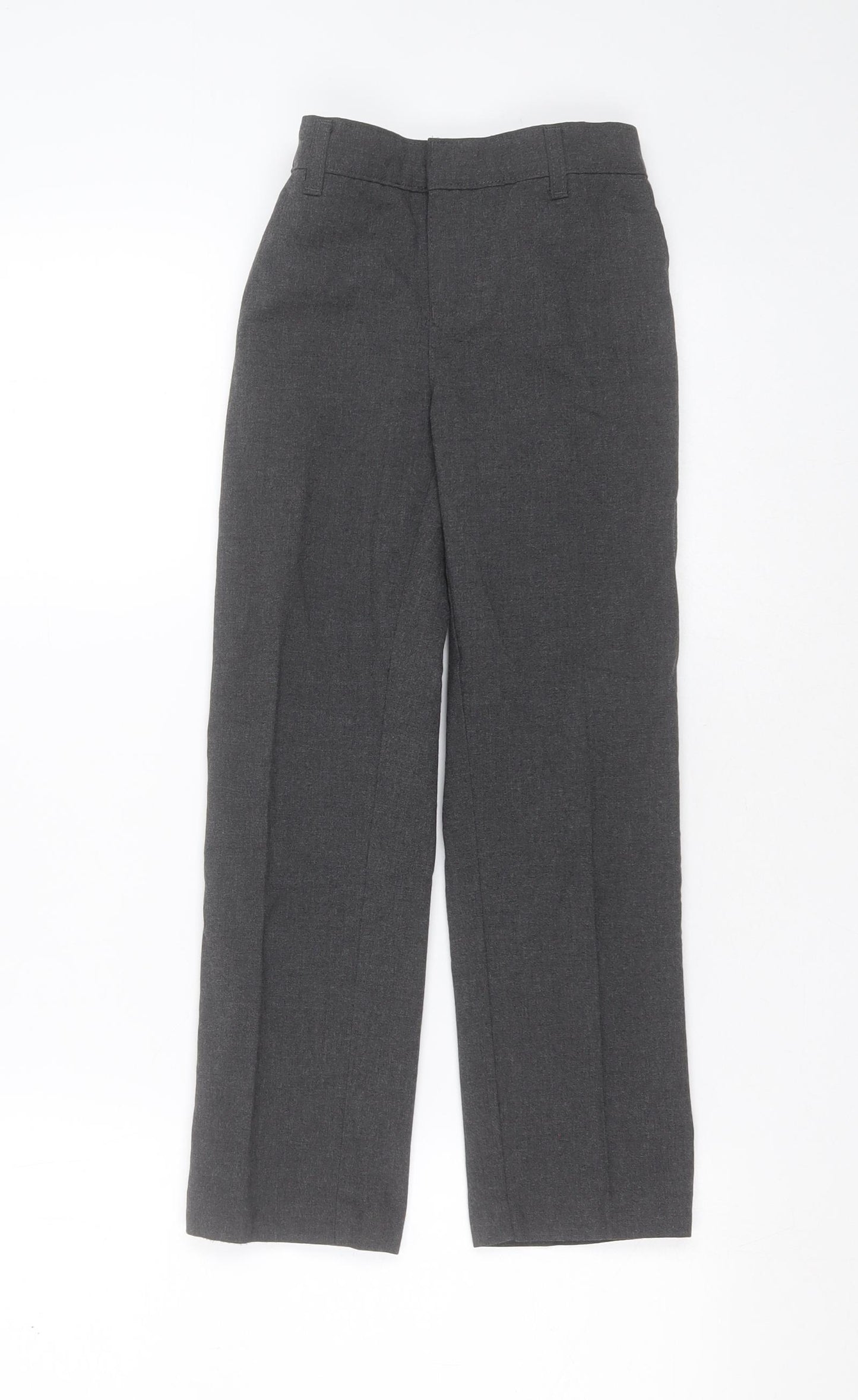 Marks and Spencer Boys Grey  Polyester  Shorts Size 8-9 Years  Regular Zip - school