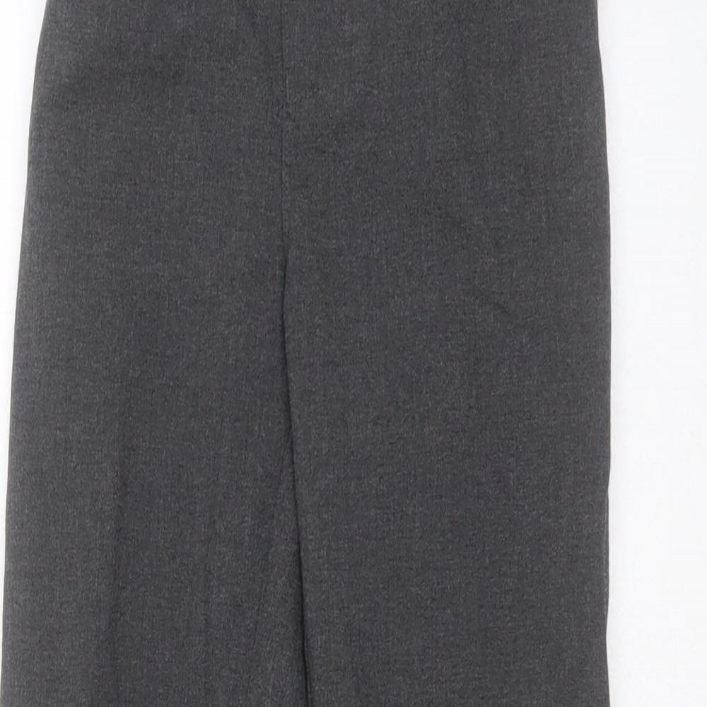 Marks and Spencer Boys Grey  Polyester  Shorts Size 8-9 Years  Regular Zip - school