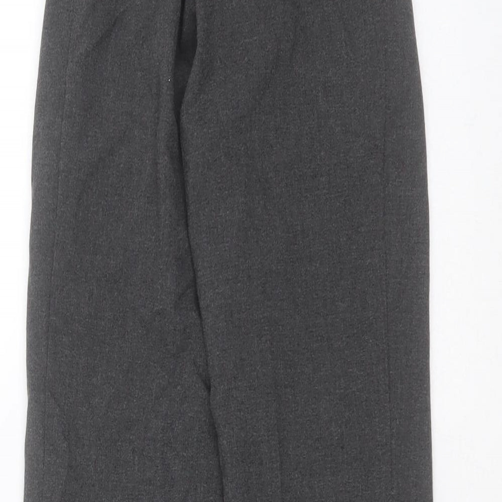 Marks and Spencer Boys Grey  Polyester  Shorts Size 8-9 Years  Regular Zip - school