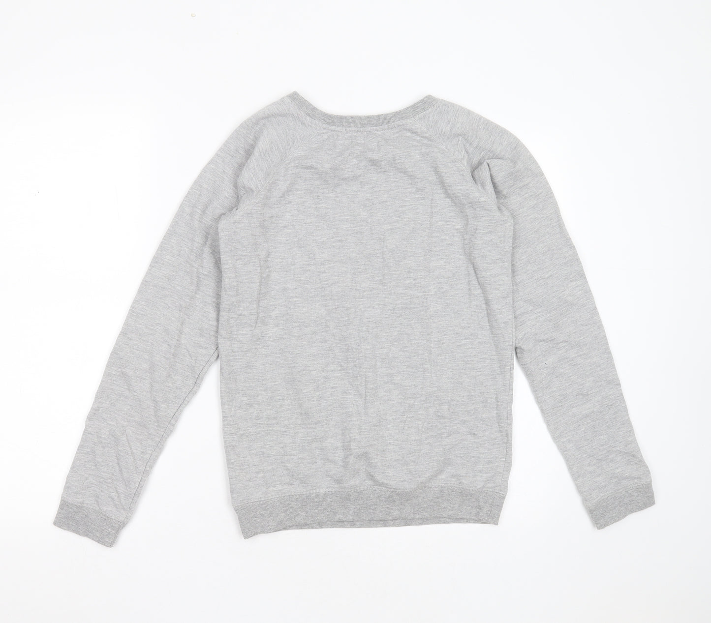 Love Label Womens Grey  Polyester Pullover Sweatshirt Size 8   - cat christmas