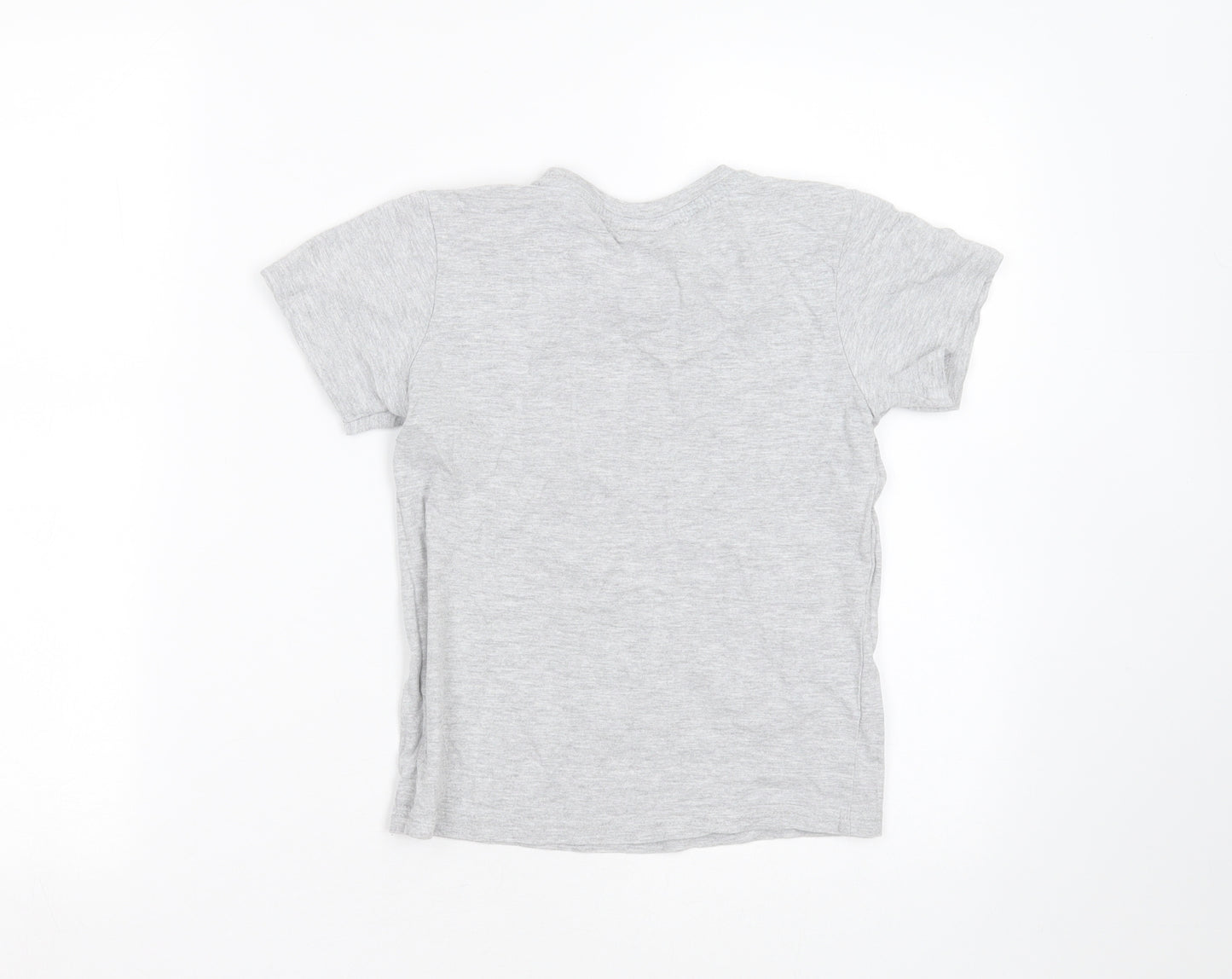 Nickelodeon Boys Grey  Cotton Basic T-Shirt Size 8 Years Round Neck  - paw patrol