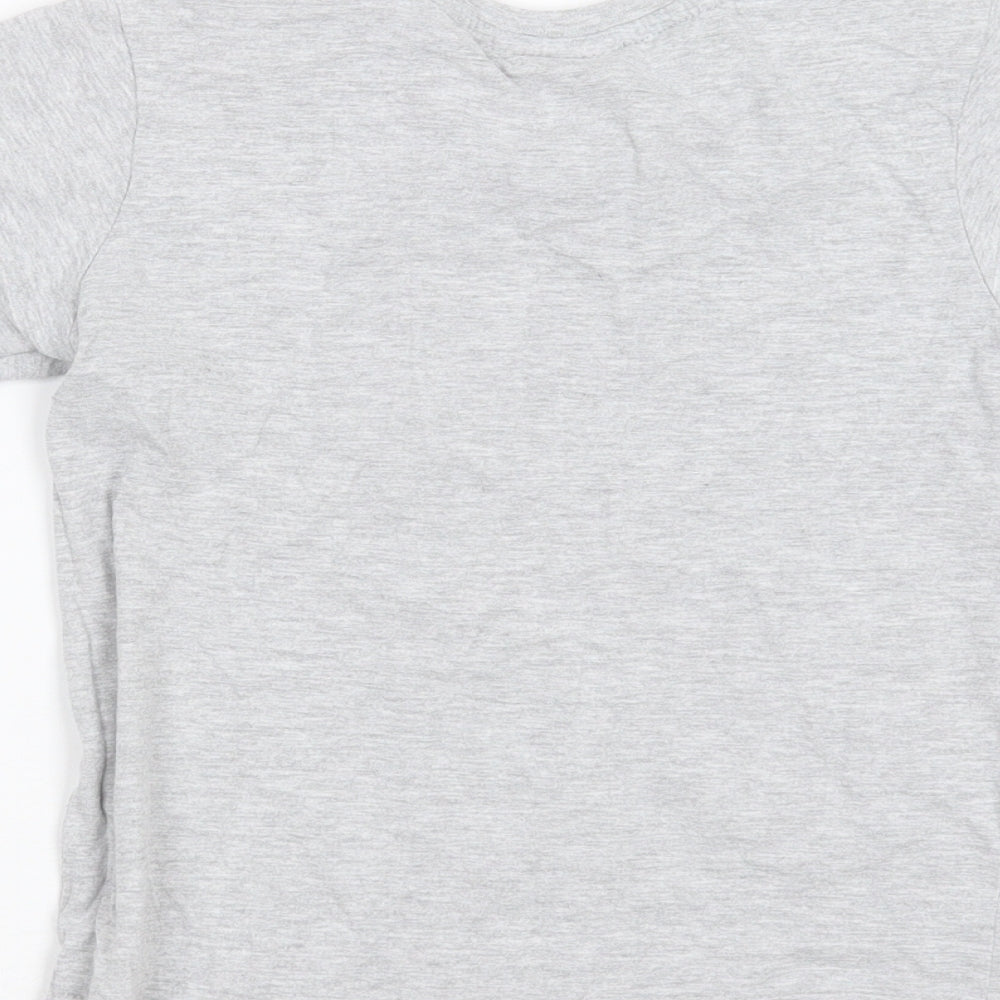 Nickelodeon Boys Grey  Cotton Basic T-Shirt Size 8 Years Round Neck  - paw patrol
