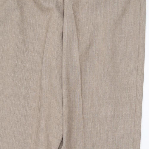 Preworn Womens Beige  Polyester Blend Trousers  Size 36 in L27 in Regular