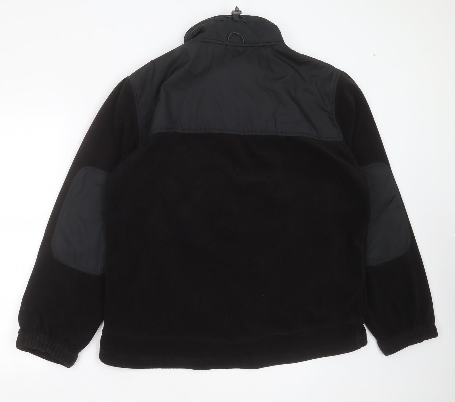 Marks and Spencer Womens Black High Neck  Polyester Full Zip Jumper Size L