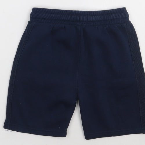 NEXT Boys Blue  Cotton Sweat Shorts Size 6 Years  Regular Tie