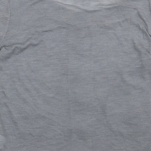 NEXT Womens Grey V-Neck  Polyester Cardigan Jumper Size 8