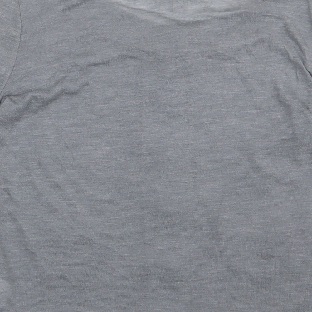 NEXT Womens Grey V-Neck  Polyester Cardigan Jumper Size 8