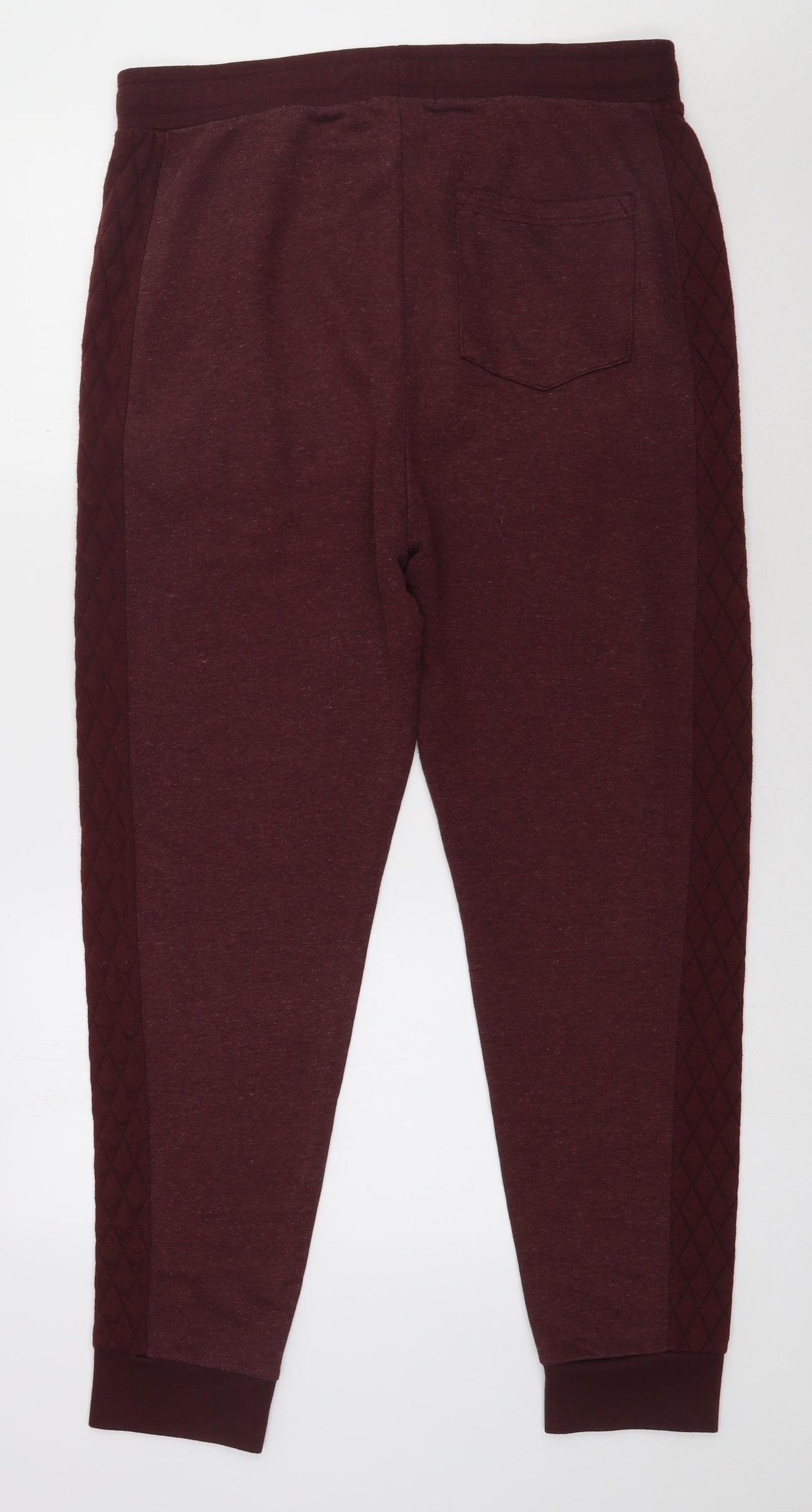 RT Mens Purple  Polyester Jogger Trousers Size XL L34 in Regular Tie
