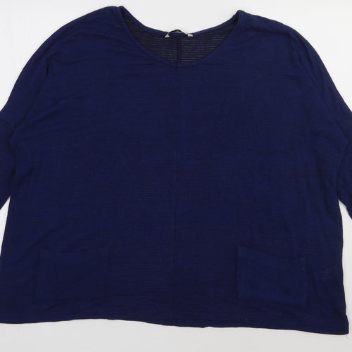 sainsburys Womens Blue  Polyester Pullover Sweatshirt Size 12  Pullover