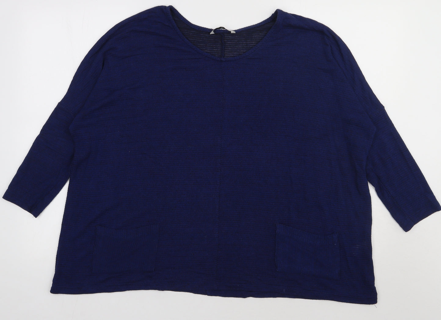 sainsburys Womens Blue  Polyester Pullover Sweatshirt Size 12  Pullover