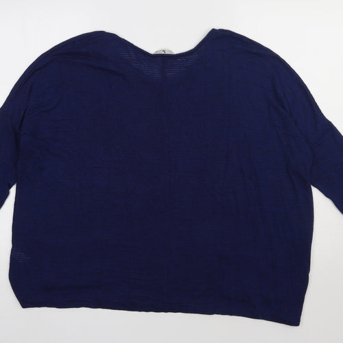 sainsburys Womens Blue  Polyester Pullover Sweatshirt Size 12  Pullover
