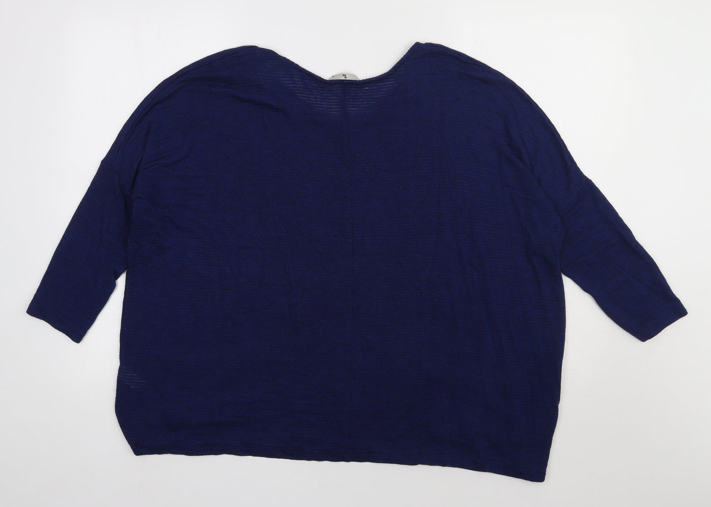 sainsburys Womens Blue  Polyester Pullover Sweatshirt Size 12  Pullover