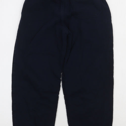 Marks and Spencer Boys Blue  Coir Jogger Trousers Size 9 Months  Regular Tie