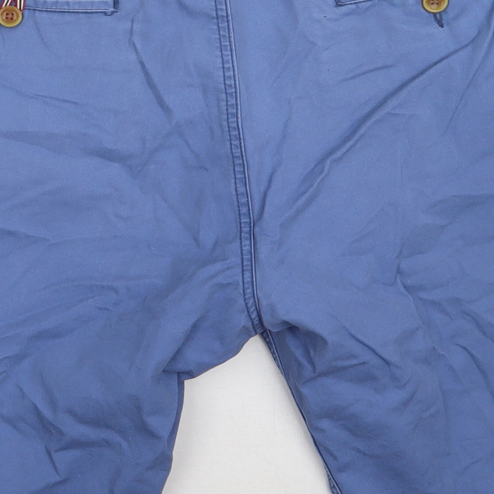Primark Mens Blue  Cotton Chino Shorts Size 34 L12 in Regular Button