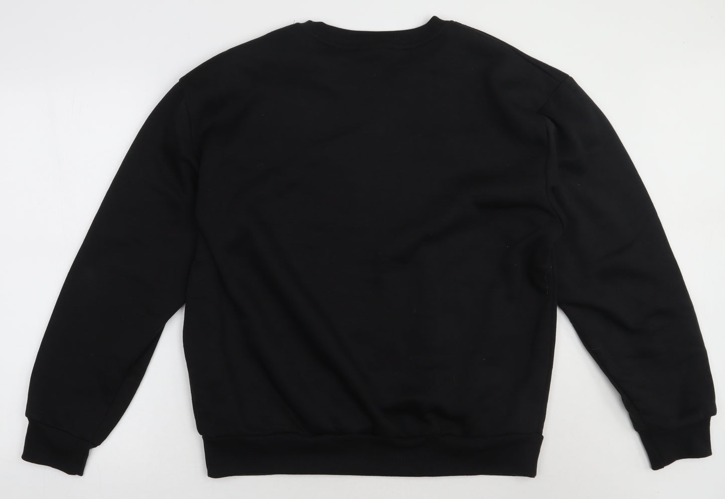 Lee Cooper Mens Black  Polyester Pullover Sweatshirt Size L