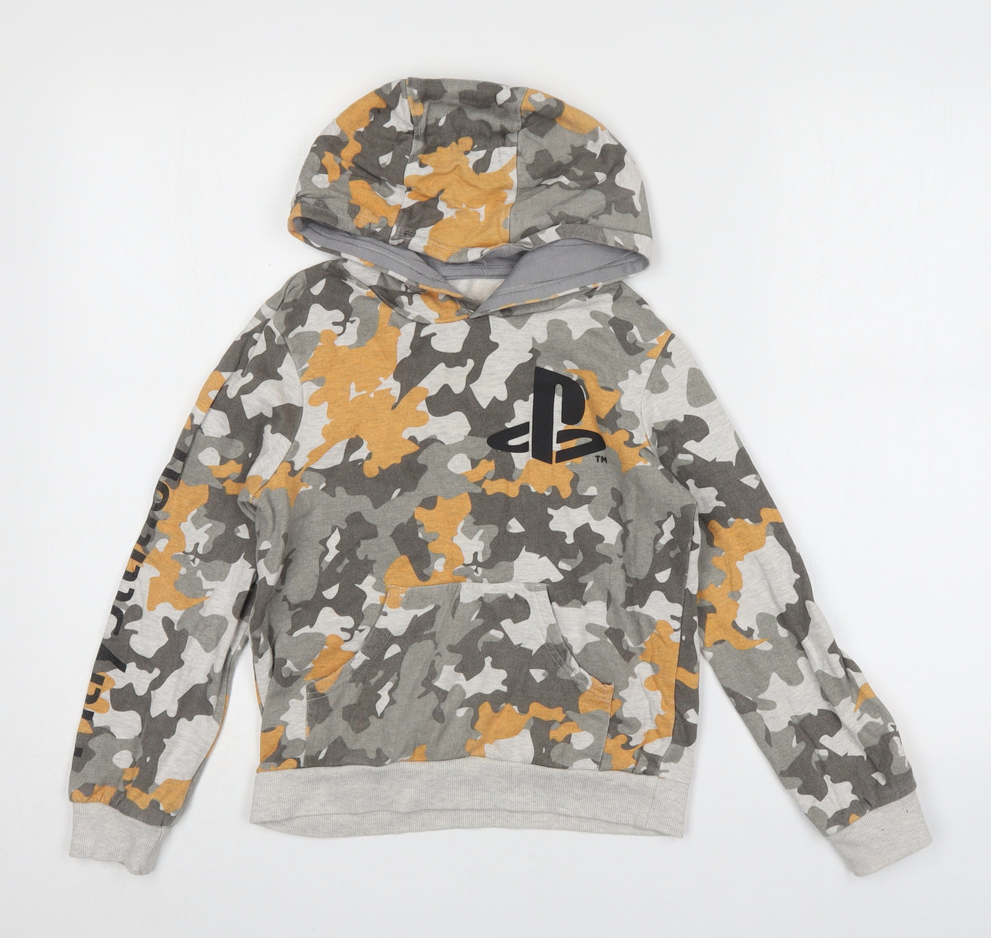Nutmeg Boys Green Camouflage Cotton Pullover Hoodie Size 9-10 Years  Pullover