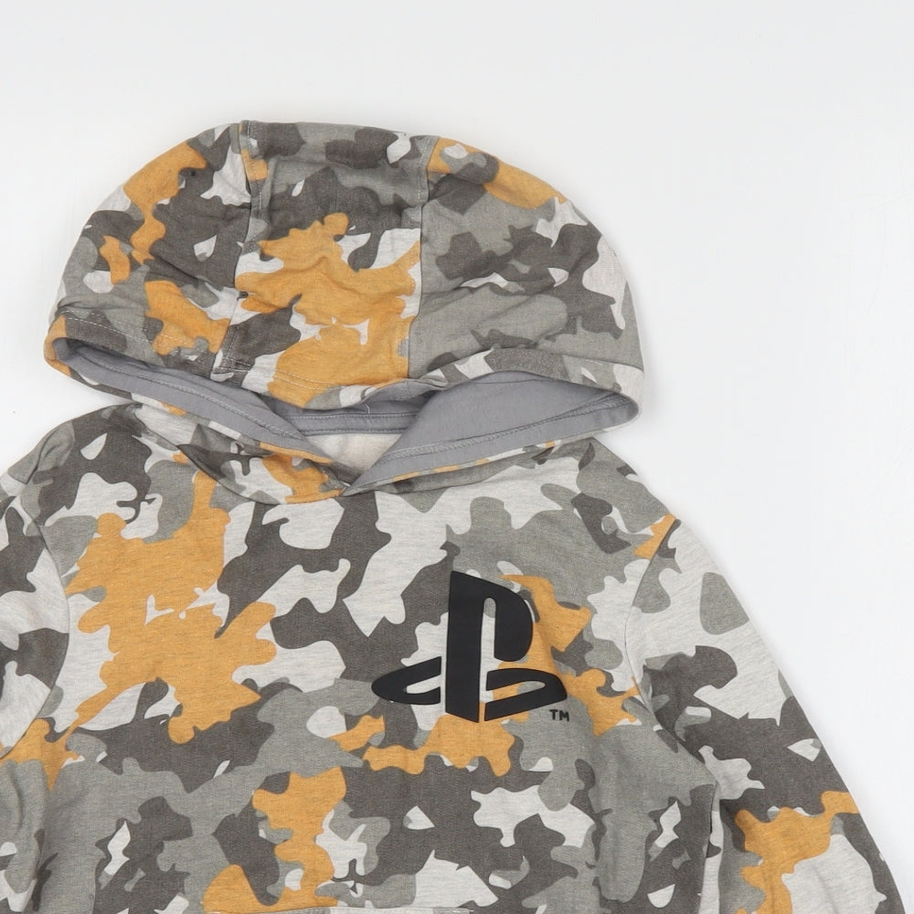 Nutmeg Boys Green Camouflage Cotton Pullover Hoodie Size 9-10 Years  Pullover