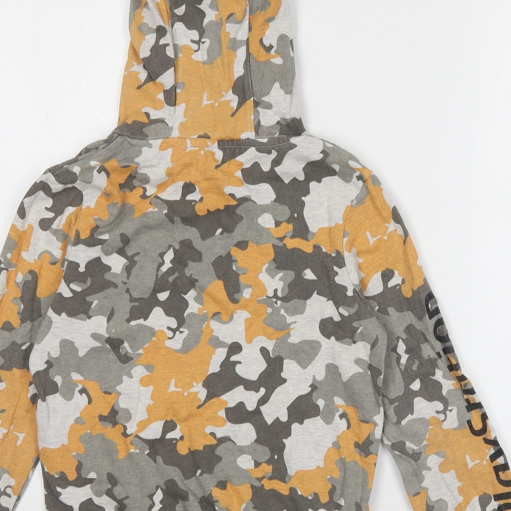 Nutmeg Boys Green Camouflage Cotton Pullover Hoodie Size 9-10 Years  Pullover