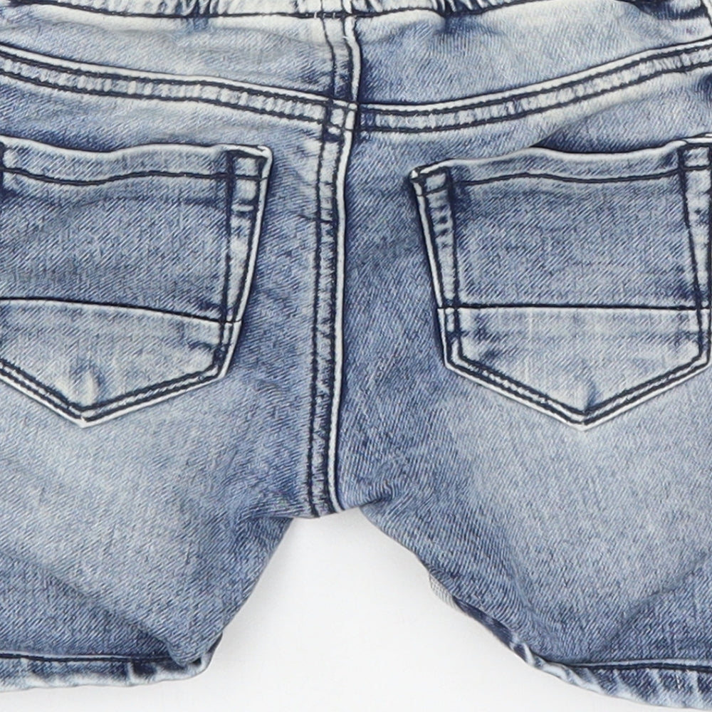 TU Boys Blue  Cotton Cropped Jeans Size 18-24 Months  Drawstring