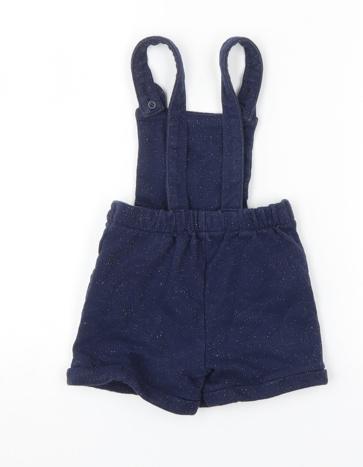 George Girls Blue  Cotton Dungaree One-Piece Size 3-4 Years  Pullover - Cat