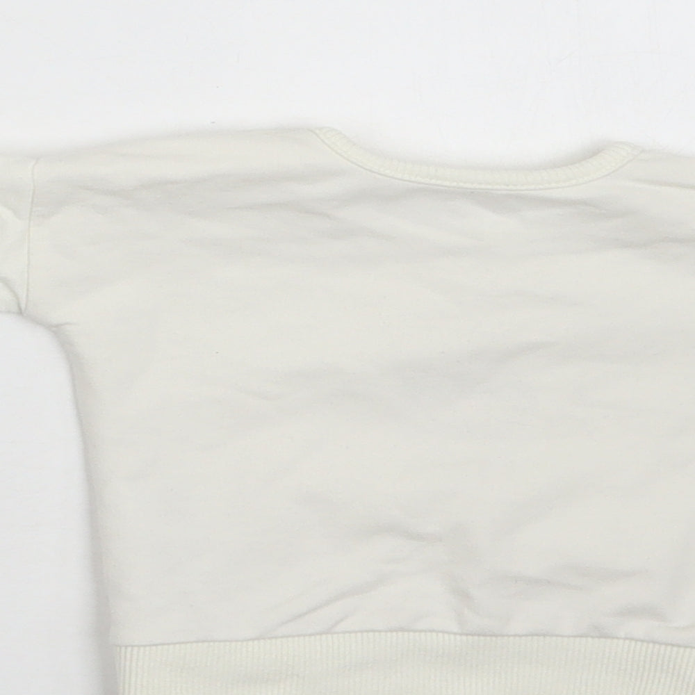 George Baby White  Polyester Pullover Jumper Size 0-3 Months  Snap - My daddy