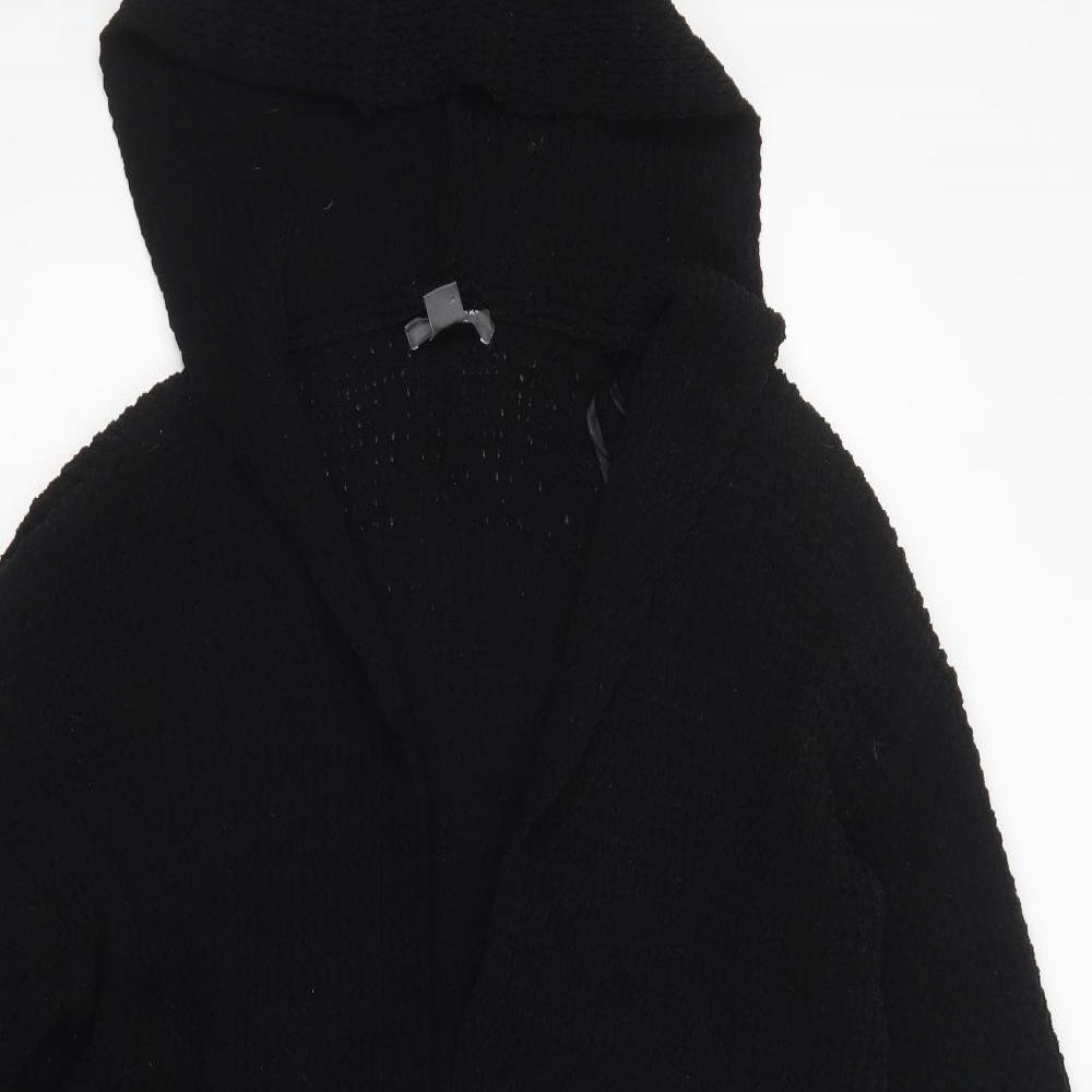 Primark Womens Black V-Neck  Polyester Cardigan Jumper Size M