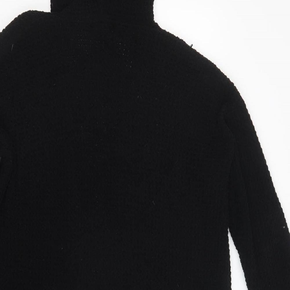 Primark Womens Black V-Neck  Polyester Cardigan Jumper Size M