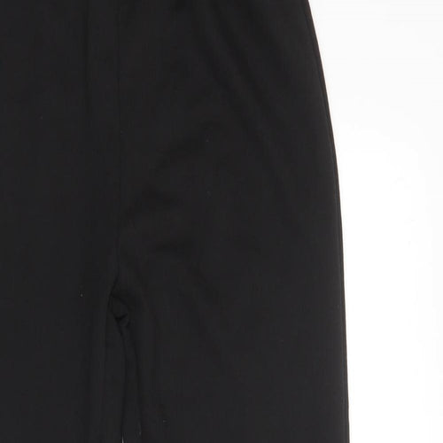 PRETTYLITTLETHING Womens Black  Cotton Jogger Trousers Size 8 L29 in Regular