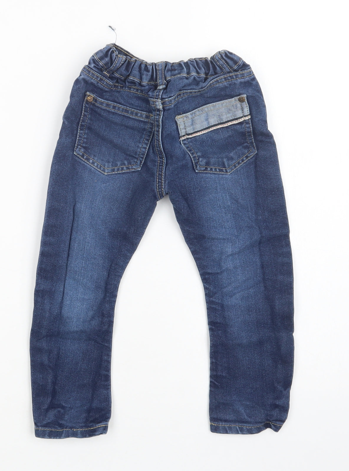 Matalan Boys Blue  Cotton Skinny Jeans Size 2-3 Years  Regular Button