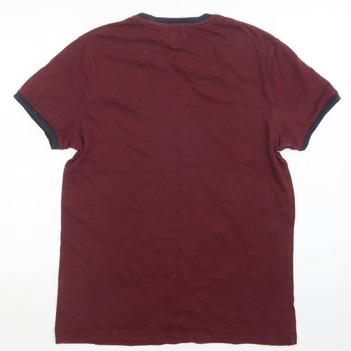 Jack Wills` Mens Purple  Cotton  T-Shirt Size S Crew Neck