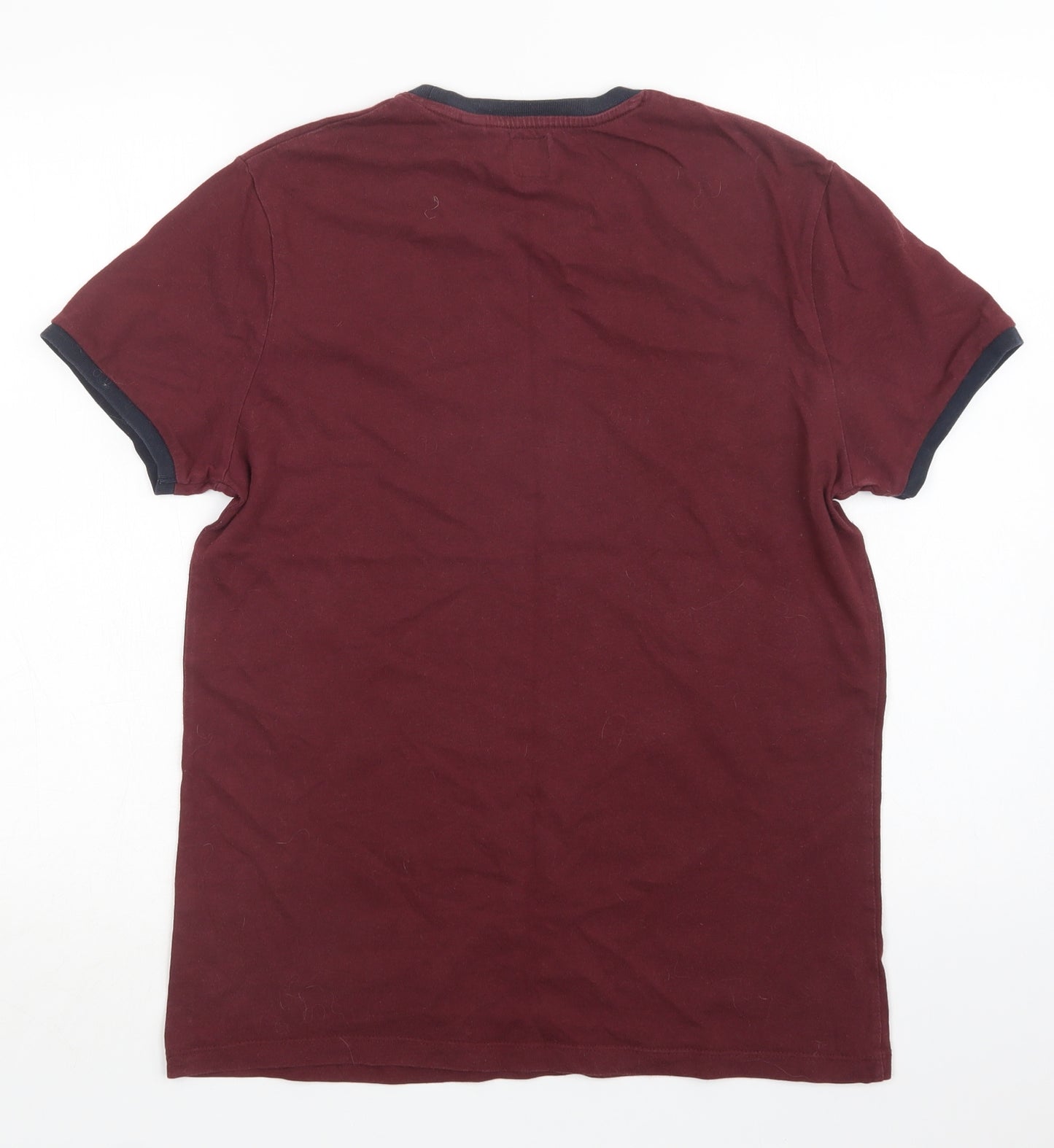 Jack Wills` Mens Purple  Cotton  T-Shirt Size S Crew Neck