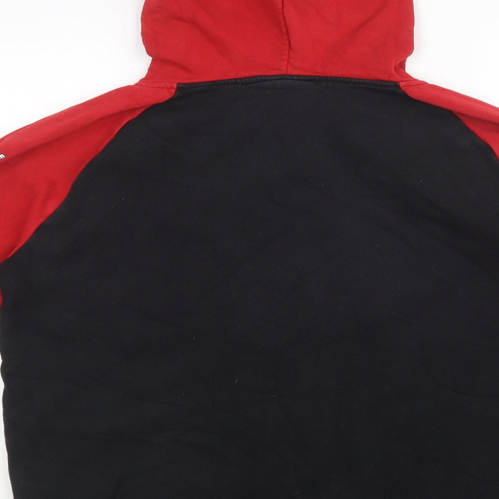 Marvel Womens Black Colourblock Cotton Pullover Hoodie Size XL