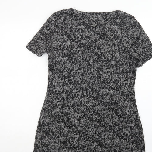 Papaya Womens Grey  Polyacrylate Fibre Mini  Size 12  Round Neck